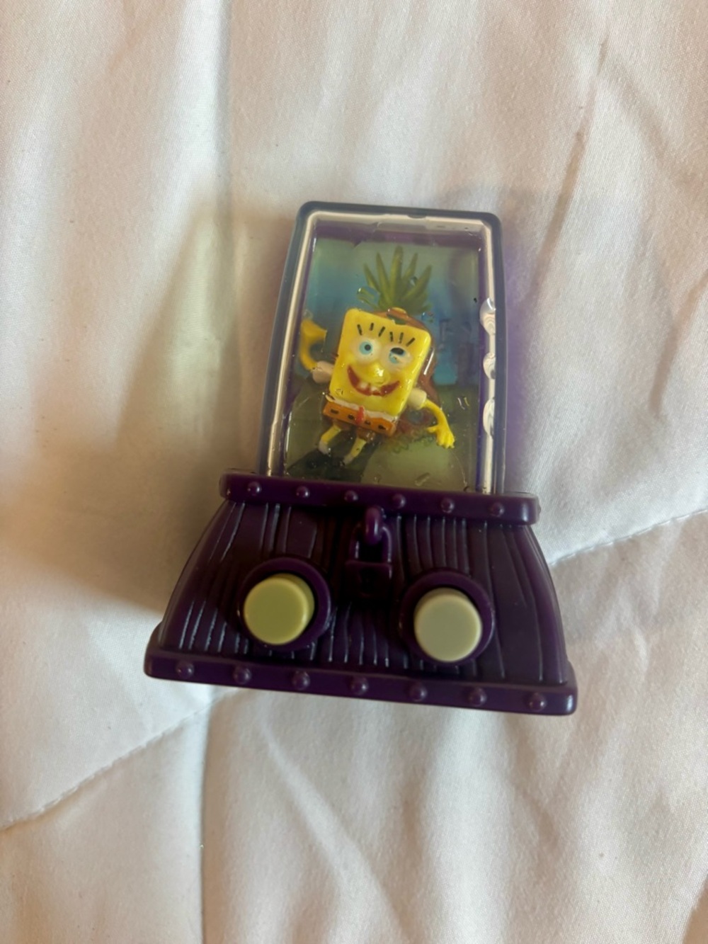 SpongeBob SquarePants Movie Super Secret Float Water Globe Burger King 2004 RARE